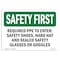 Signmission OSHA, Required PPE To Enter Safety Shoes Hard, 10in X 7in Rigid Plastic, OS-SF-P-710-L-10716 OS-SF-P-710-L-10716 - alternate 1